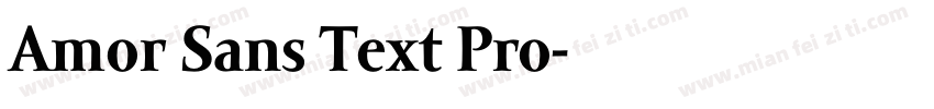 Amor Sans Text Pro字体转换